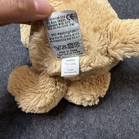 Jellycat Bashful Puppy Tan White Brown Buttercup Medium London Stuffed Toy 12” - Picture 4 of 5